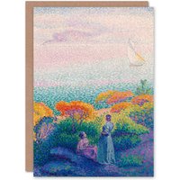 Artery8 Henri Edmond Cross Art Card Two Women by Mediterranean Shore