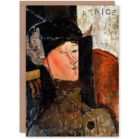 Artery8 Amedeo Modigliani Art Card Portrait of Beatrice Hastings