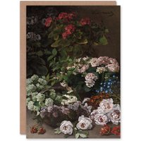 Artery8 Claude Monet Art Card Spring Flowers Floral Still Life