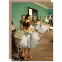 Artery8 Edgar Degas Art Card The Dance Class Ballet Studio