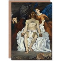 Artery8 Edouard Manet Art Card The Dead Christ with Angels