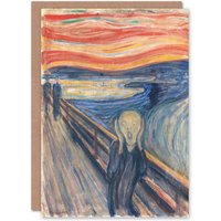 Artery8 Edvard Munch Art Card The Scream Iconic Painting