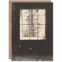 Artery8 Odilon Redon Art Card Le Jour Day Window View in Grey