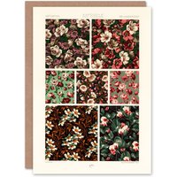 Artery8 Albert Racinet Art Card Pink Green Floral Patterns
