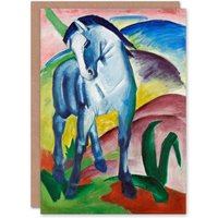 Artery8 Franz Marc Art Card Blue Horse I Expressionist Painting