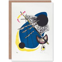 Artery8 Wassily Kandinsky Art Card Small Worlds II Abstract Painting in White