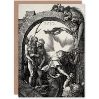 Artery8 Albrecht Durer Art Card Harrowing of Hell Christ in Limbo in Grey