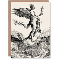 Artery8 Albrecht Durer Art Card Nemesis Goddess The Great Fortune in White