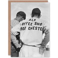 Artery8 Dorothea Lange Art Card Baseball Game Shafter Migrant Camp