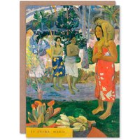 Artery8 Paul Gauguin Art Card Hail Mary La Orana Maria Oil Painting