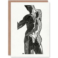Artery8 Reijer Stolk Art Card Anatomical Study Of Gluteal Muscles in White