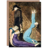 Artery8 William Blake Art Card Supine Woman Man With Bell A Prophecy Painting