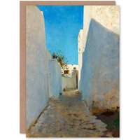 Artery8 John Singer Sargent Art Card A Moroccan Street Scene