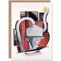Artery8 Charles Demuth Art Card Industrial Machinery Cubist Painting in White