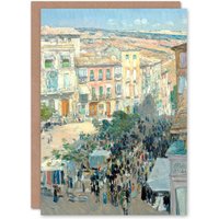 Artery8 Frederick Childe Hassam Art Card View of a Southern French City