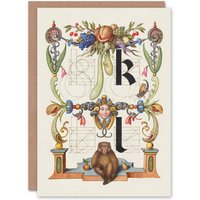 Artery8 Model Book of Calligraphy Art Card Pictorial Letter Guide K & l in White