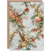 Artery8 Sir Matthew Digby Wyatt Art Card Elegant Vintage Flower Pattern