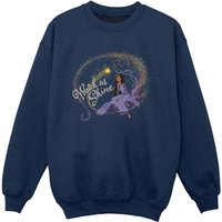 Wish Girl's Watch Us Shine Sweatshirt in Navy | Size: 7-8 Years