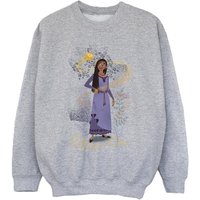 Wish Girl's Shine On Asha Standing Sweatshirt in Grey | Size: 9 Years