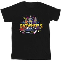 DC Comics Boy's Heroes Cotton T-Shirt in Black | Size: 9 Years