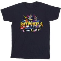 DC Comics Boy's Heroes Cotton T-Shirt in Navy | Size: 7-8 Years
