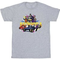 DC Comics Boy's Heroes T-Shirt in Grey | Size: 7-8 Years
