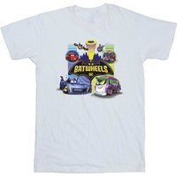 DC Comics Boy's Vehicles Cotton T-Shirt in White | Size: 3-4 Years