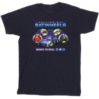 DC Comics Boy's Ready To Roll Cotton T-Shirt in Navy | Size: 9 Years