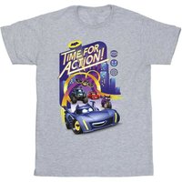 DC Comics Boy's Time For Action T-Shirt in Grey | Size: 7-8 Years