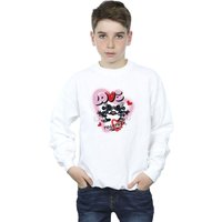 Disney Boy's Love Together Mickey & Minnie Mouse Sweatshirt in White | Size: 3-4 Years