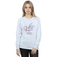 Looney Tunes Girl's Always Forever Bugs Bunny & Lola Sweatshirt in Grey | Size: 3-4 Years