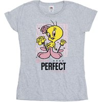 Looney Tunes Women's You´re Perfect Tweety T-Shirt in Grey | Size: 2XL