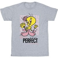 Looney Tunes Boy's You´re Perfect Tweety T-Shirt in Grey | Size: 5-6 Years