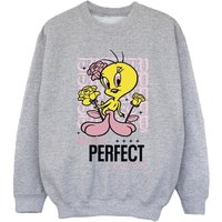 Looney Tunes Girl's You´re Perfect Tweety Sweatshirt in Grey | Size: 12-13 Years