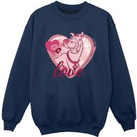 Scooby Doo Boy's Love Kisses Sweatshirt in Navy | Size: 5-6 Years