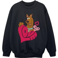 Scooby Doo Boy's Love Heart Sweatshirt in Black | Size: 3-4 Years