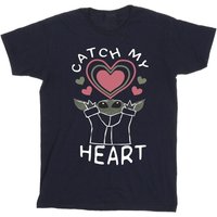 Star Wars Girl's Catch My Heart Cotton T-Shirt in Navy | Size: 3-4 Years