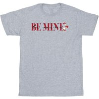Disney Boy's Valentine Be Mine Daisy Duck T-Shirt in Grey | Size: 9 Years