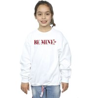 Disney Girl's Valentine Be Mine Daisy Duck Sweatshirt in White | Size: 5-6 Years