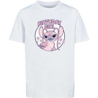 Lilo & Stitch Women's Birthday Cotton T-Shirt in White | Size: Small