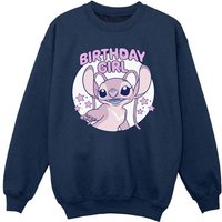 Lilo & Stitch Girl's Birthday Sweatshirt in Navy | Size: 7-8 Years