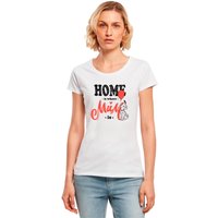 101 Dalmatians Women's Home Is Where Mum Is Cotton T-Shirt in White | Size: Small