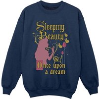 Sleeping Beauty Girl's Once Upon A Dream Sweatshirt in Navy | Size: 5-6 Years