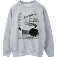 Harry Potter Men's Hufflepuff Quidditch Team Captain Sweatshirt in Grey | Size: 4XL