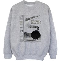 Harry Potter Boy's Hufflepuff Quidditch Team Captain Sweatshirt in Grey | Size: 12-13 Years