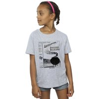 Harry Potter Girl's Hufflepuff Quidditch Team Captain T-Shirt in Grey | Size: 9 Years