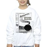 Harry Potter Girl's Hufflepuff Quidditch Team Captain Sweatshirt in White | Size: 3-4 Years