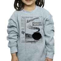 Harry Potter Girl's Hufflepuff Quidditch Team Captain Sweatshirt in Grey | Size: 12-13 Years