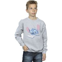 Lilo & Stitch Boy's Reading Sweatshirt in Grey | Size: 3-4 Years