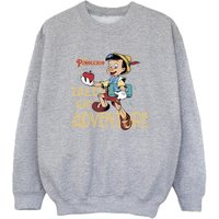 Pinocchio Boy's Tales Of Adventure Sweatshirt in Grey | Size: 7-8 Years